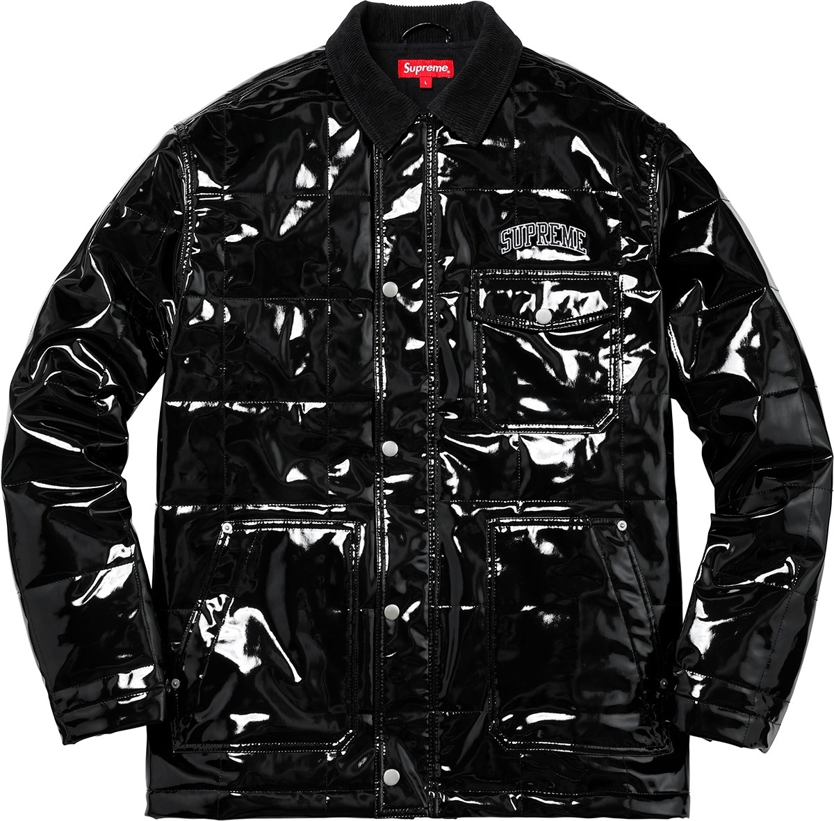 Quilted Patent Vinyl Work Jacket view 13